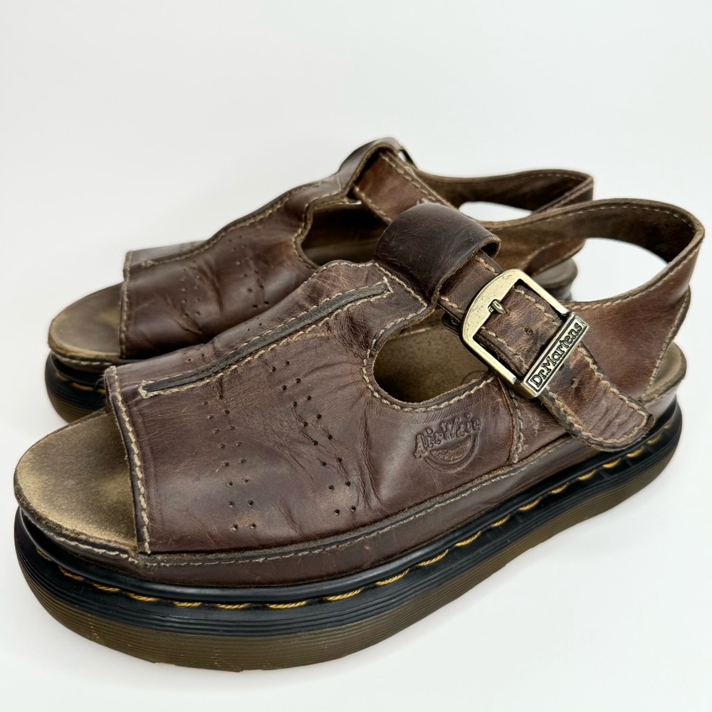 Vintage 90's Y2K Dr Martens Docs chunky made England platform sandals 9068 10US